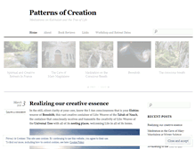 Tablet Screenshot of patternsofcreation.com